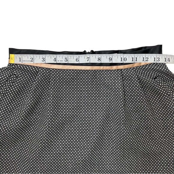 BCBGeneration Mini Skirt Faux Leather Trim Black White Rose Gold 2 QUT3E338 - Picture 10 of 14